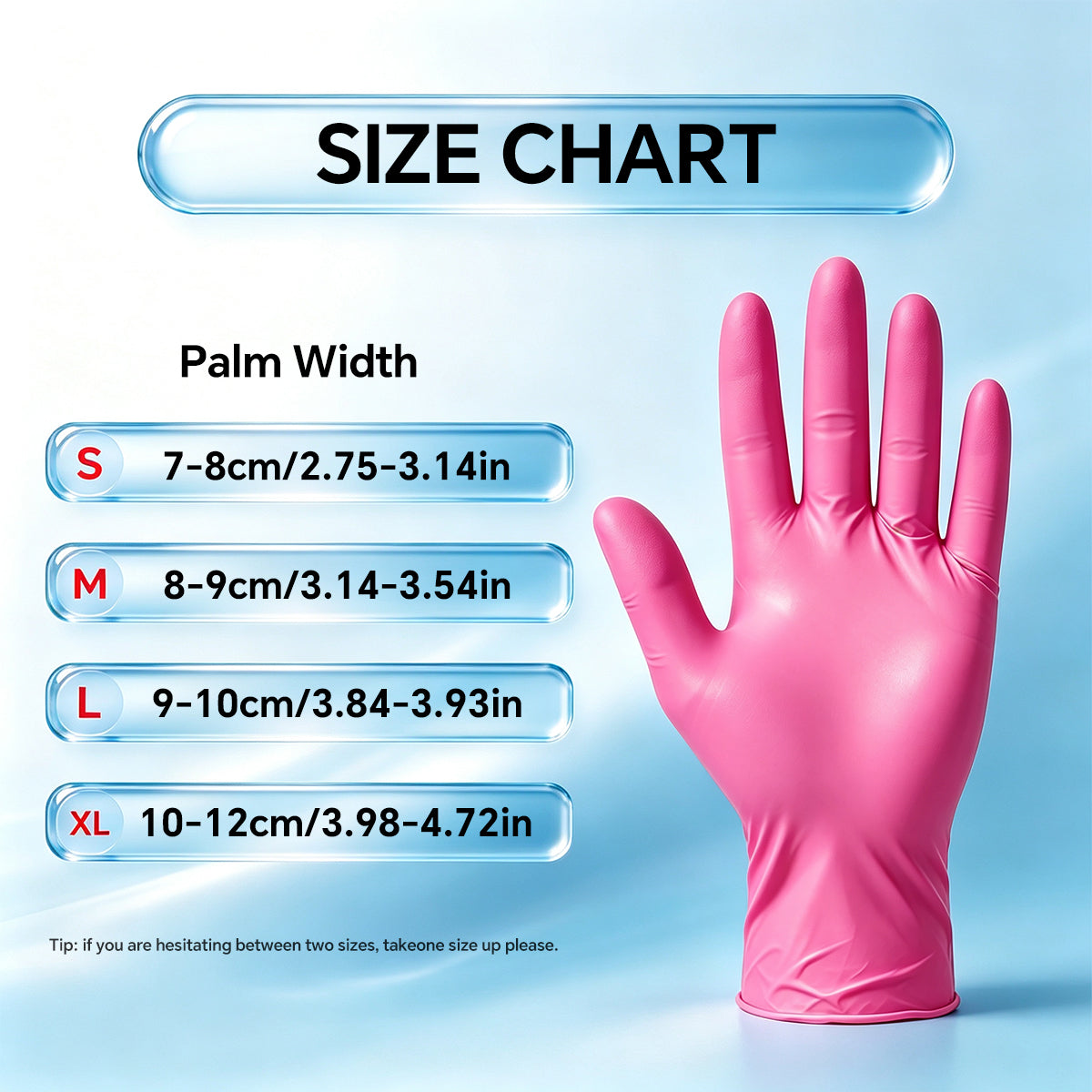 GTT Pink Nitrile Gloves, 4 Mil Disposable Gloves, Powder-Free & Latex-Free, 200 Count for Cleaning, Gardening, Pet Care, Crafts and Everyday Use