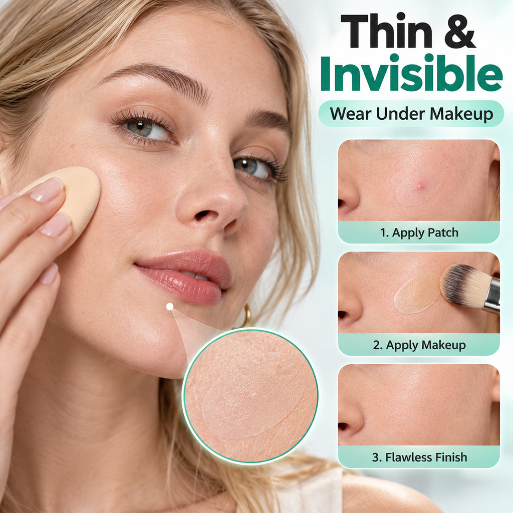 GTT Invisible Acne Patches — Hydrocolloid, Wear Under Makeup