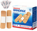 GTT Waterproof Non-Woven Adhesive Bandages (100 ct) — Flexible, Breathable Wound Strips for Home, Travel & First Aid