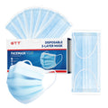 3-Ply Flat Face Mask, Light Blue – 3-Layer Non-Woven & Meltblown
