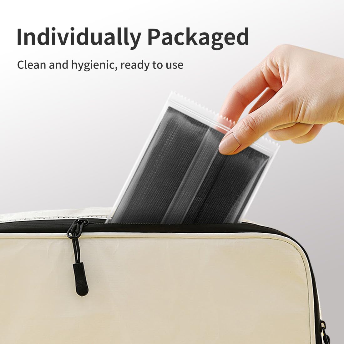 3-Ply Flat Face Mask, Black – 3-Layer Non-Woven & Meltblown